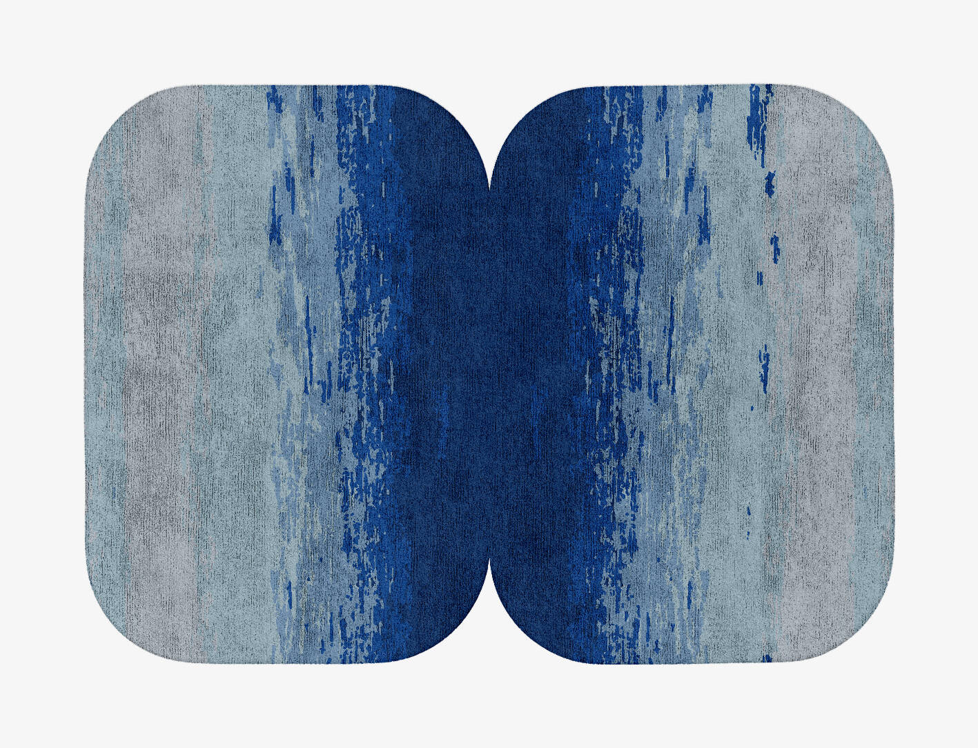 Polar Sky Gradation Eight Hand Tufted Bamboo Silk Custom Rug by Rug Artisan