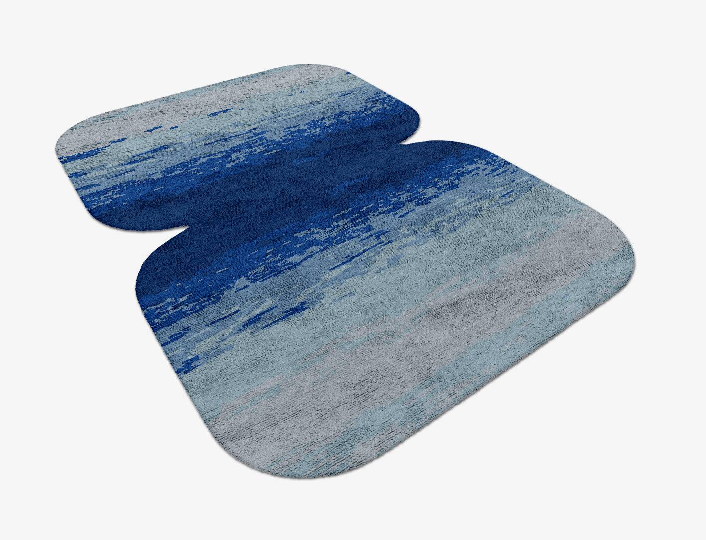 Polar Sky Gradation Eight Hand Tufted Bamboo Silk Custom Rug by Rug Artisan