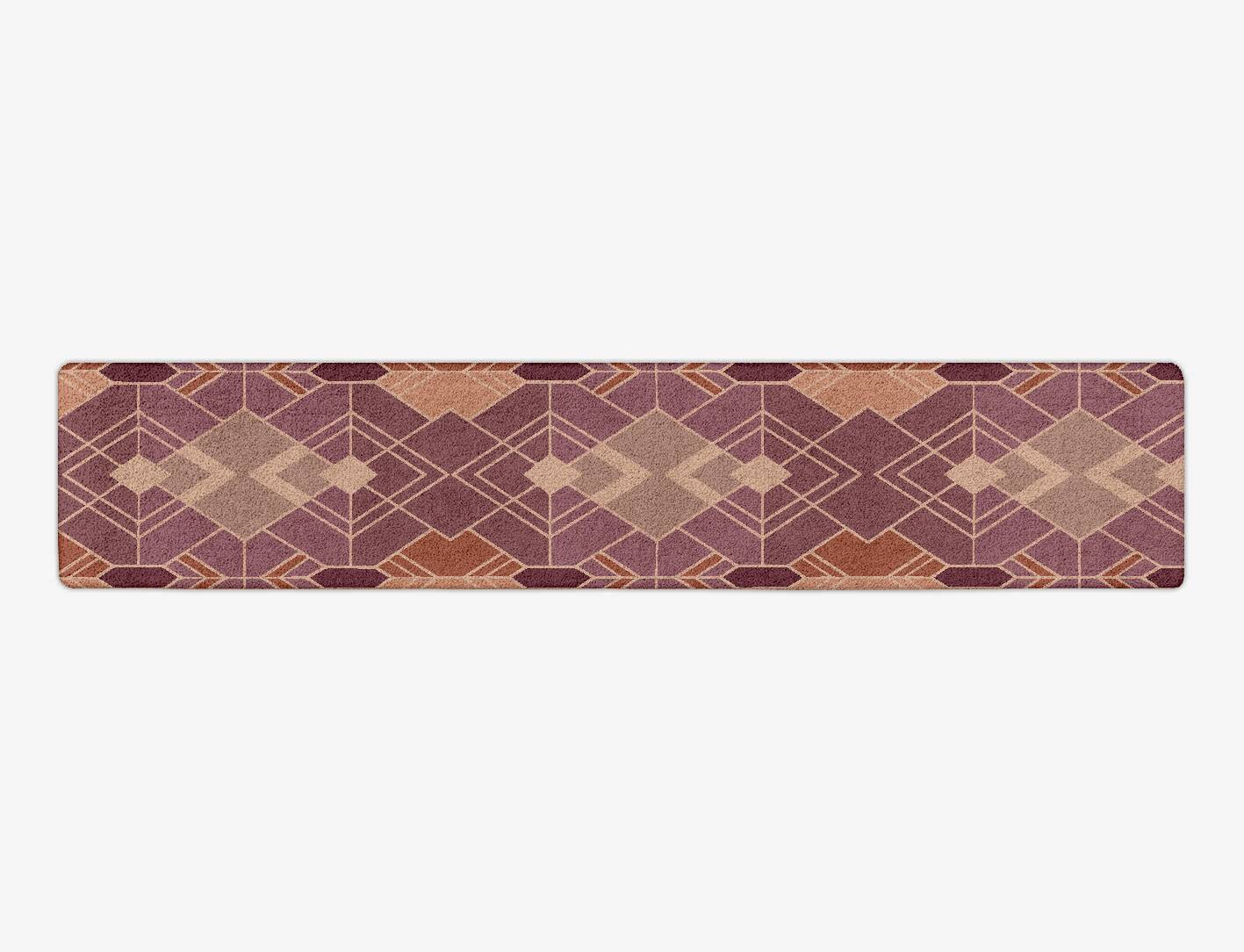 Polygons Modern Geometrics Runner Hand Tufted Pure Wool Custom Rug by Rug Artisan