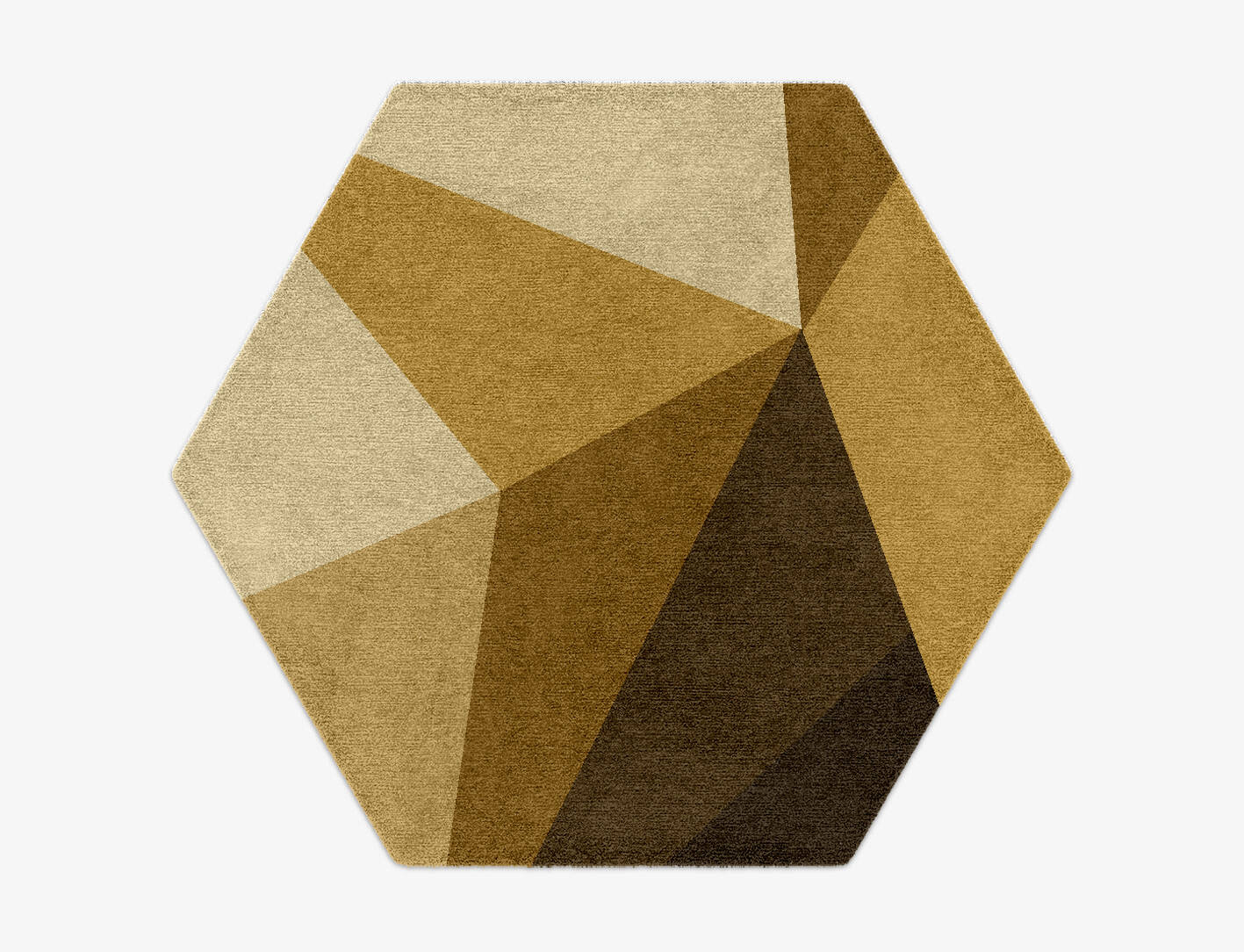 Polyhedron Modern Geometrics Hexagon Hand Knotted Tibetan Wool Custom Rug by Rug Artisan