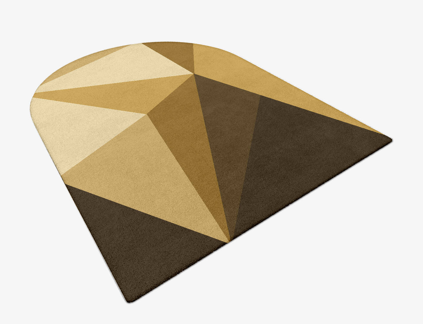 Polyhedron Modern Geometrics Arch Hand Tufted Pure Wool Custom Rug by Rug Artisan