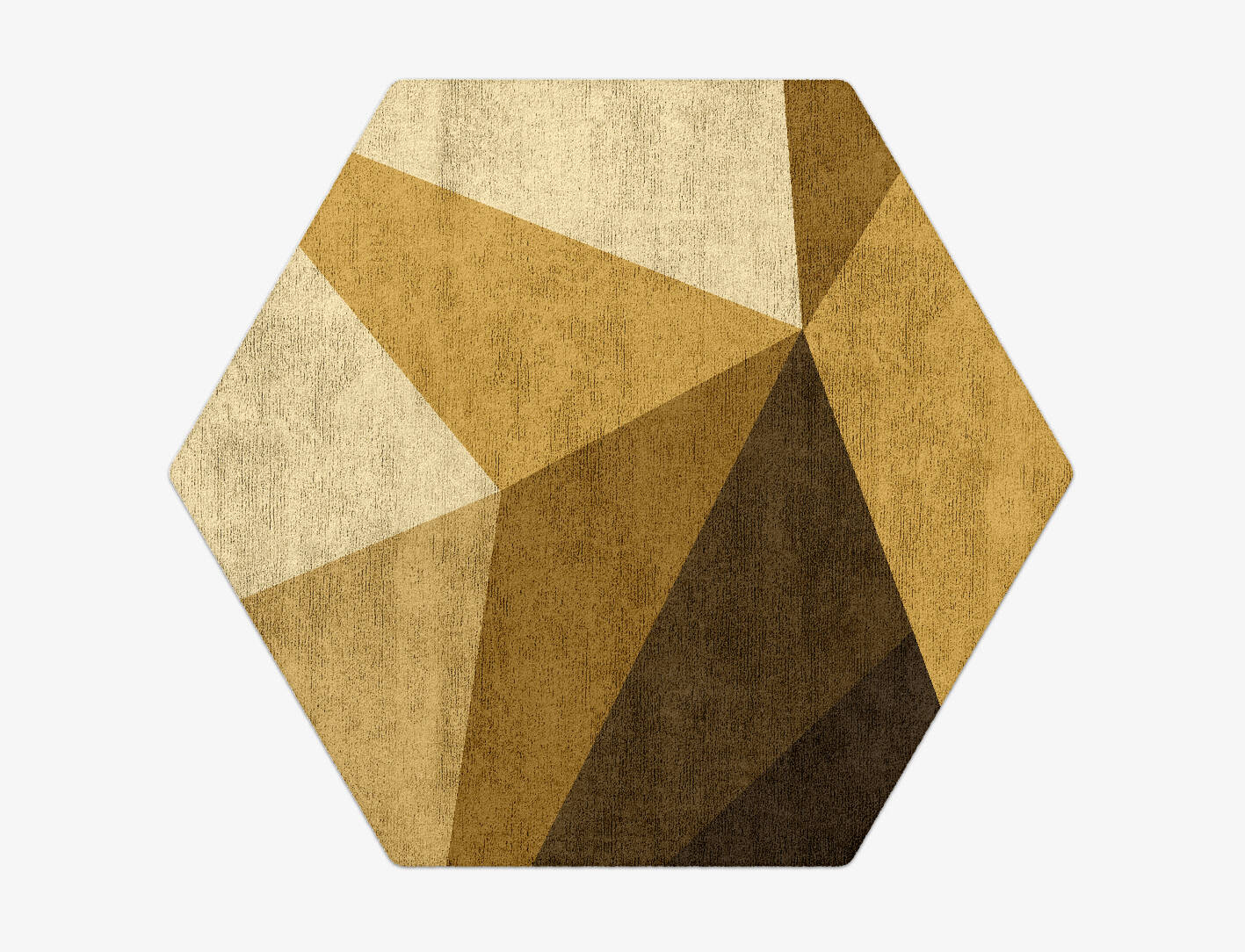 Polyhedron Modern Geometrics Hexagon Hand Tufted Bamboo Silk Custom Rug by Rug Artisan