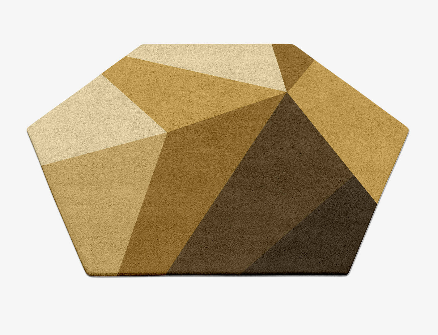 Polyhedron Modern Geometrics Hexagon Hand Tufted Pure Wool Custom Rug by Rug Artisan