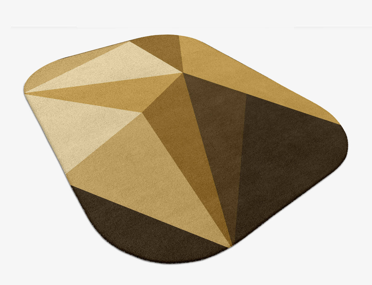 Polyhedron Modern Geometrics Oblong Hand Tufted Pure Wool Custom Rug by Rug Artisan