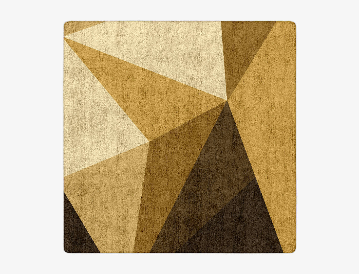 Polyhedron Modern Geometrics Square Hand Tufted Bamboo Silk Custom Rug by Rug Artisan