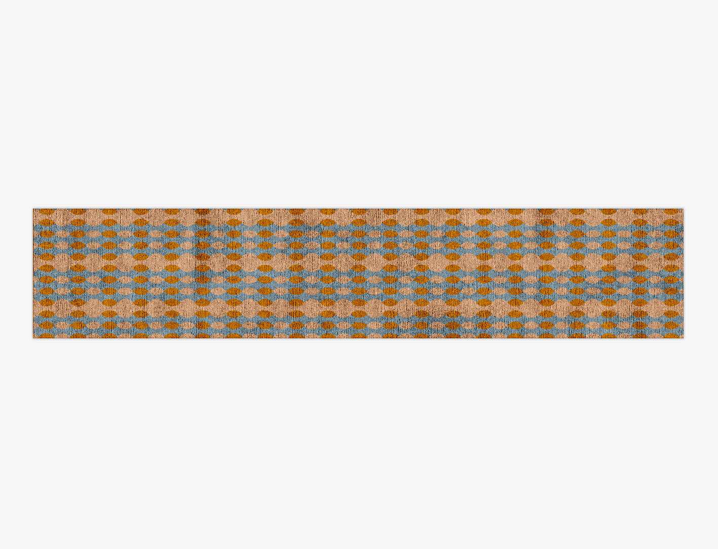 Polymer Modern Geometrics Runner Hand Knotted Bamboo Silk Custom Rug by Rug Artisan