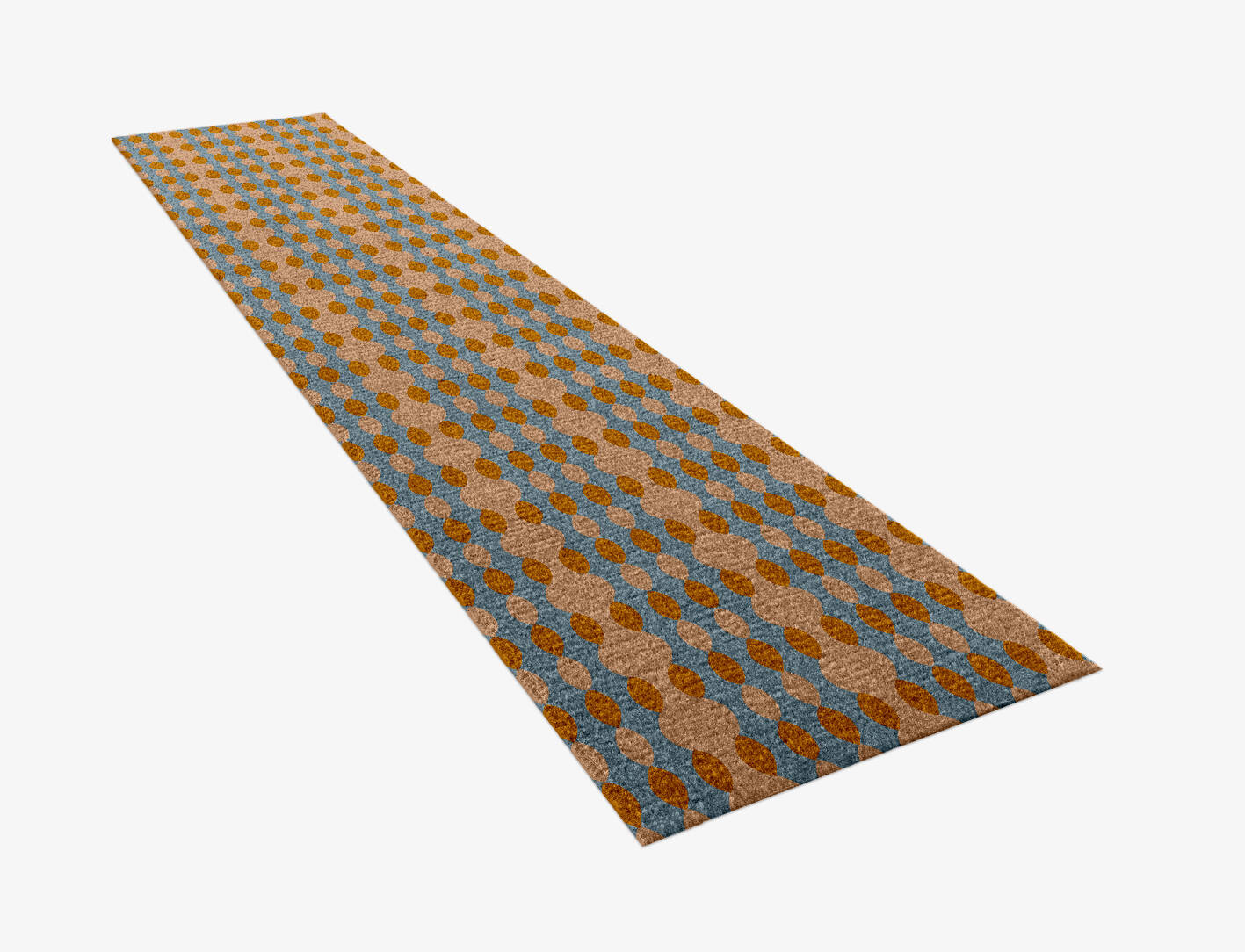 Polymer Modern Geometrics Runner Hand Knotted Tibetan Wool Custom Rug by Rug Artisan