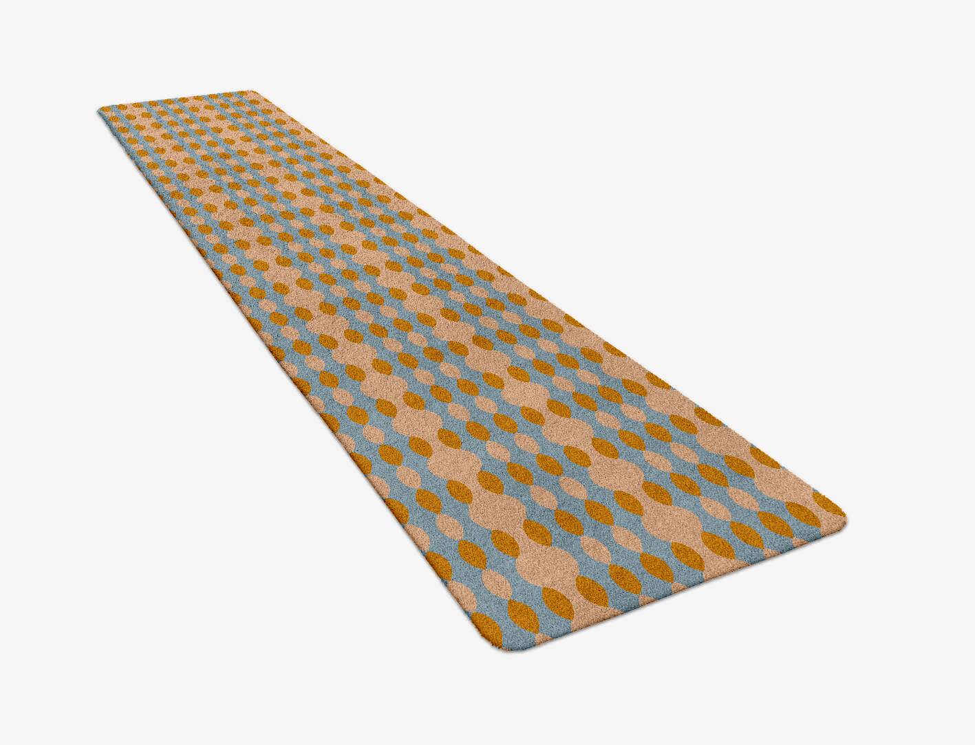 Polymer Modern Geometrics Runner Hand Tufted Pure Wool Custom Rug by Rug Artisan