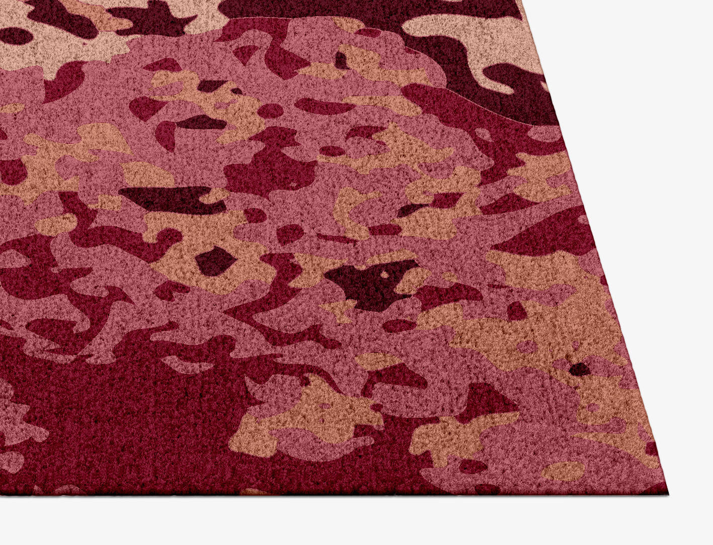 Pomegranate Surface Art Rectangle Hand Knotted Tibetan Wool Custom Rug by Rug Artisan