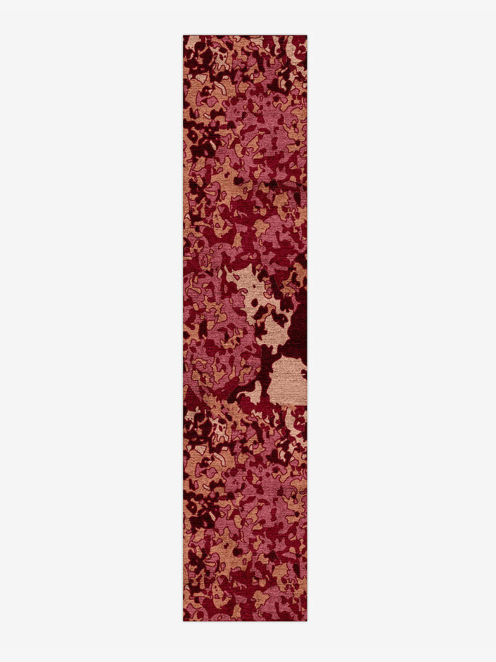 Pomegranate Surface Art Runner Hand Knotted Bamboo Silk Custom Rug by Rug Artisan