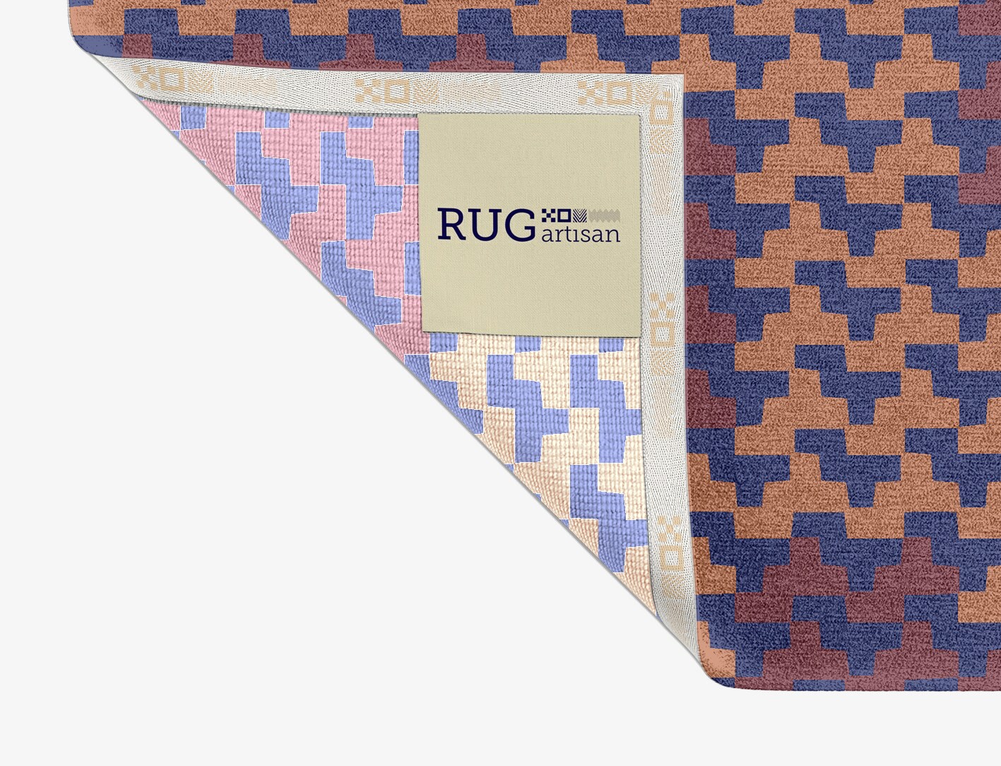 Population Geometric Rectangle Hand Knotted Tibetan Wool Custom Rug by Rug Artisan