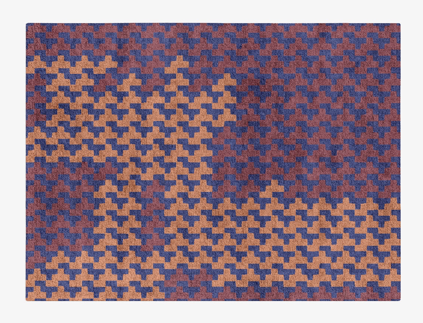 Population Geometric Rectangle Hand Tufted Bamboo Silk Custom Rug by Rug Artisan