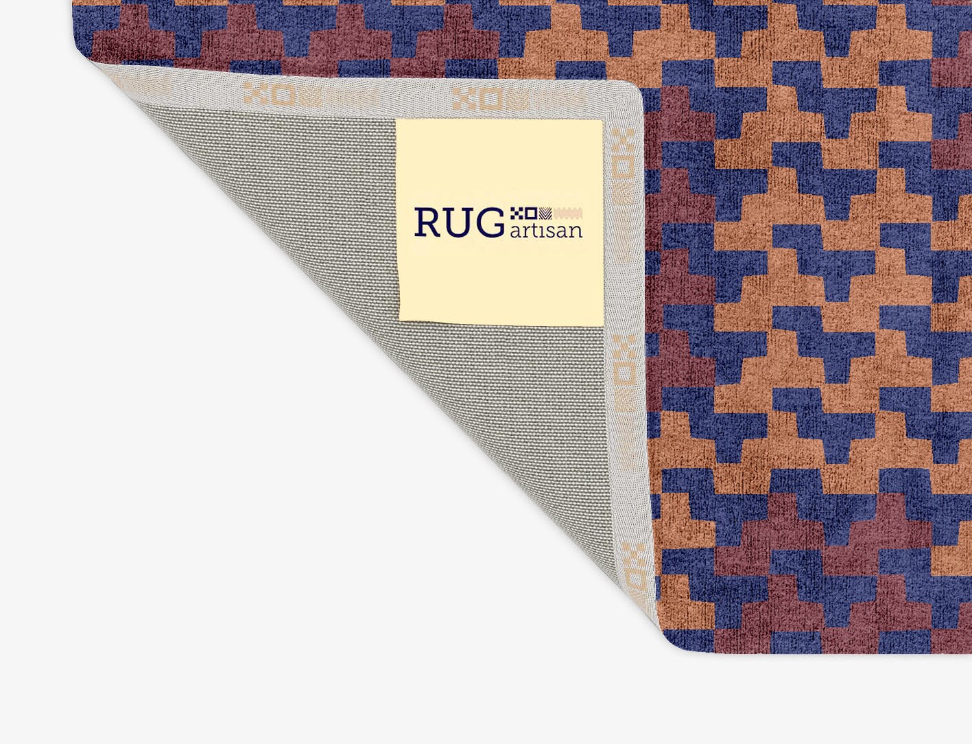 Population Geometric Rectangle Hand Tufted Bamboo Silk Custom Rug by Rug Artisan