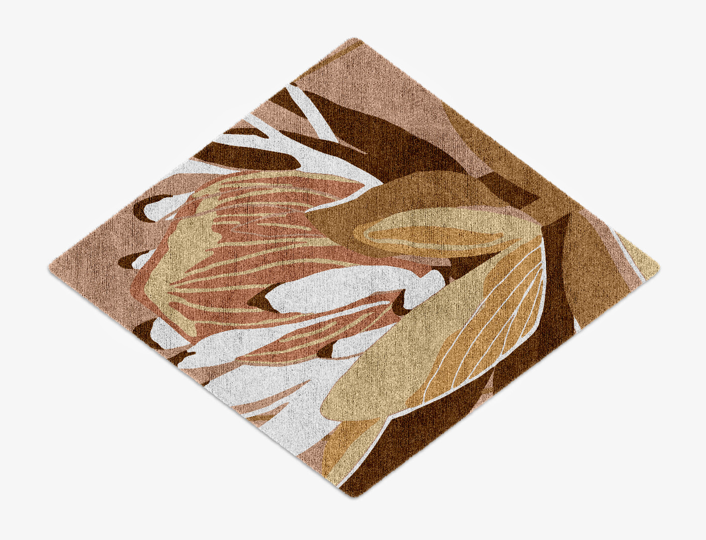 Potpourri Field of Flowers Diamond Hand Knotted Bamboo Silk Custom Rug by Rug Artisan
