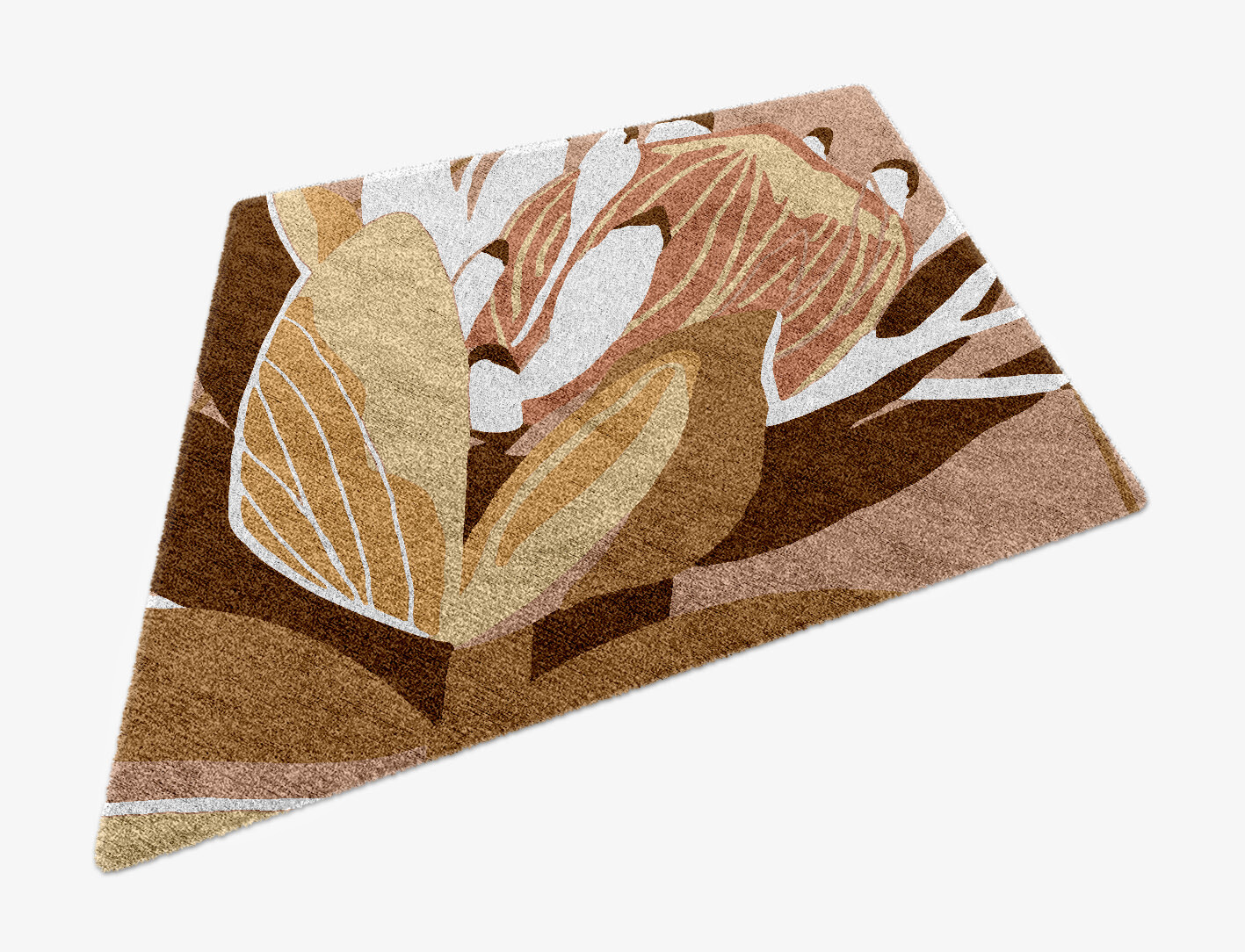 Potpourri Field of Flowers Diamond Hand Knotted Bamboo Silk Custom Rug by Rug Artisan