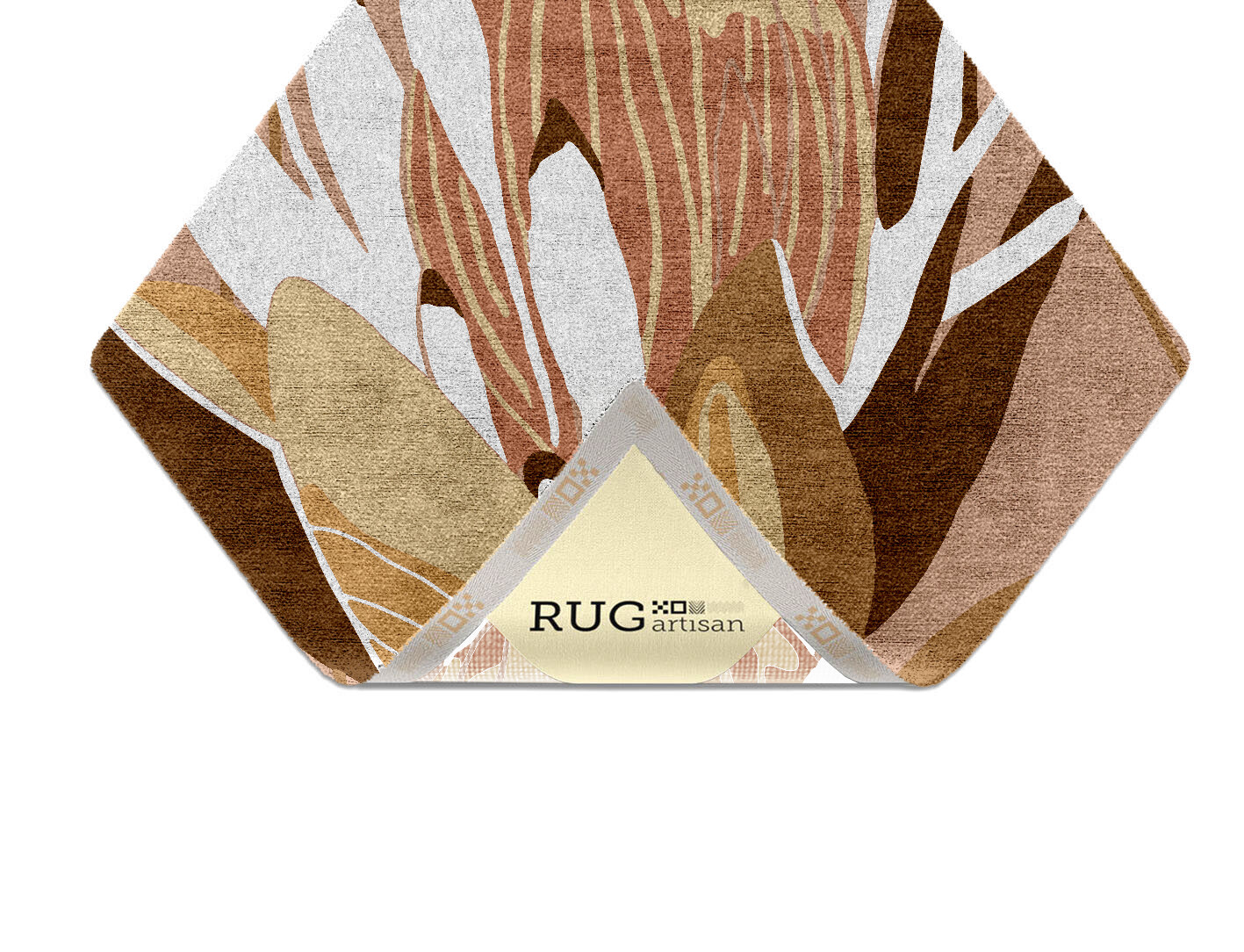 Potpourri Field of Flowers Diamond Hand Knotted Bamboo Silk Custom Rug by Rug Artisan