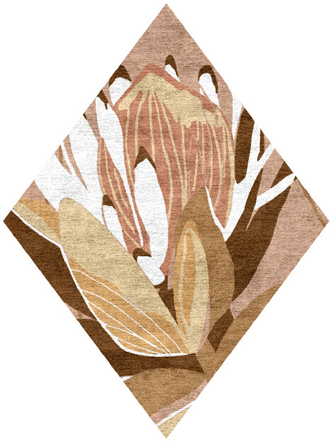 Potpourri Diamond Hand Knotted Bamboo Silk custom handmade rug