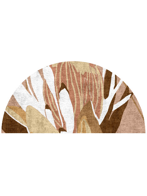 Potpourri Halfmoon Hand Knotted Bamboo Silk custom handmade rug