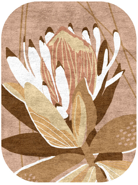 Potpourri Oblong Hand Knotted Bamboo Silk custom handmade rug