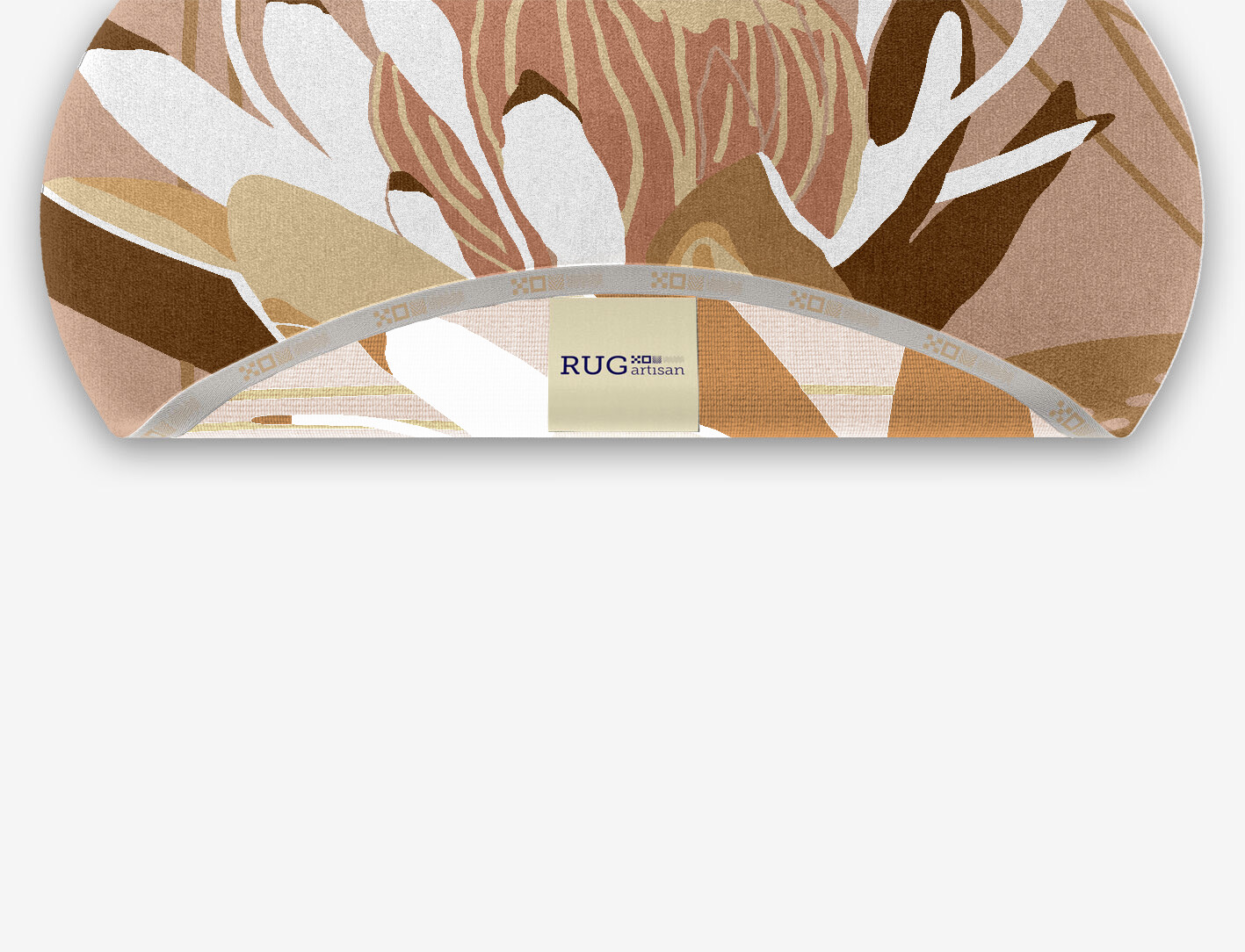 Potpourri Field of Flowers Oval Hand Knotted Tibetan Wool Custom Rug by Rug Artisan