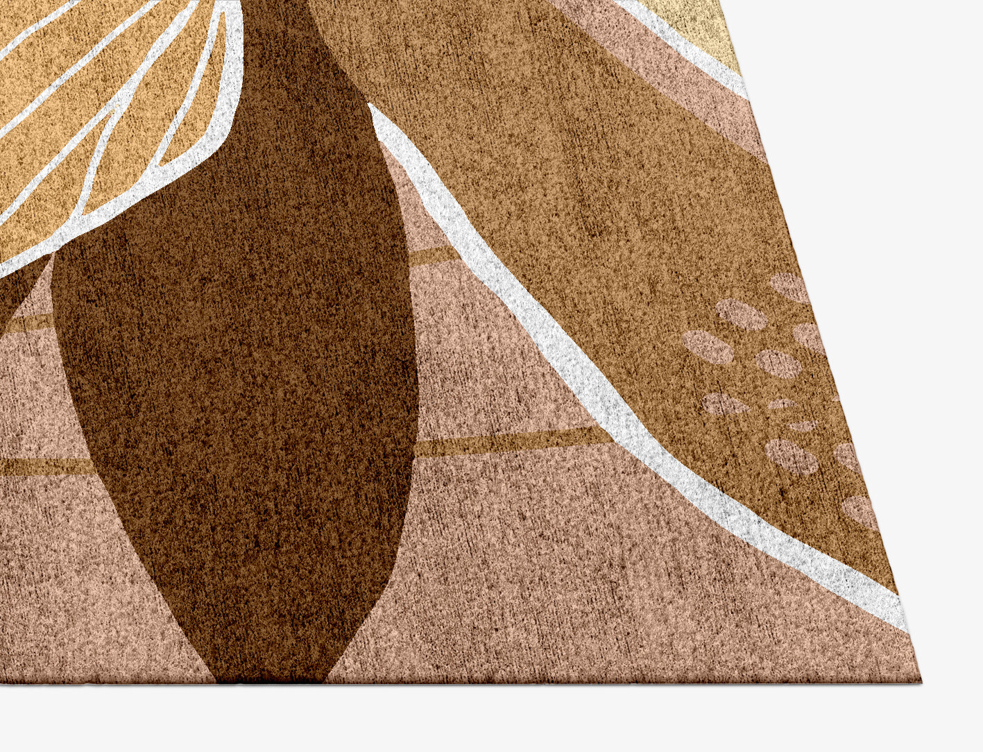 Potpourri Field of Flowers Rectangle Hand Knotted Bamboo Silk Custom Rug by Rug Artisan