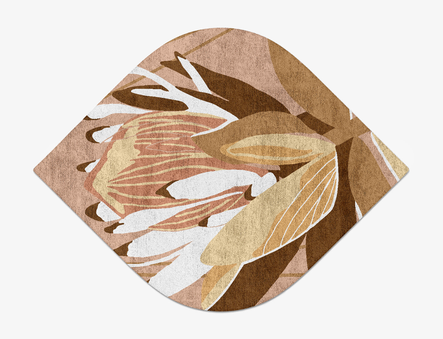 Potpourri Field of Flowers Ogee Hand Tufted Bamboo Silk Custom Rug by Rug Artisan
