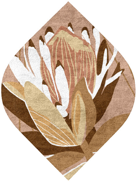 Potpourri Ogee Hand Tufted Bamboo Silk custom handmade rug