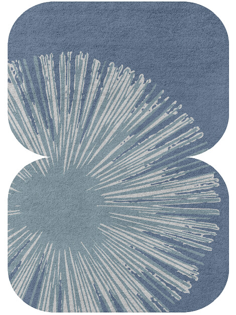 Pour Cerulean Eight Hand Tufted Pure Wool Custom Rug by Rug Artisan