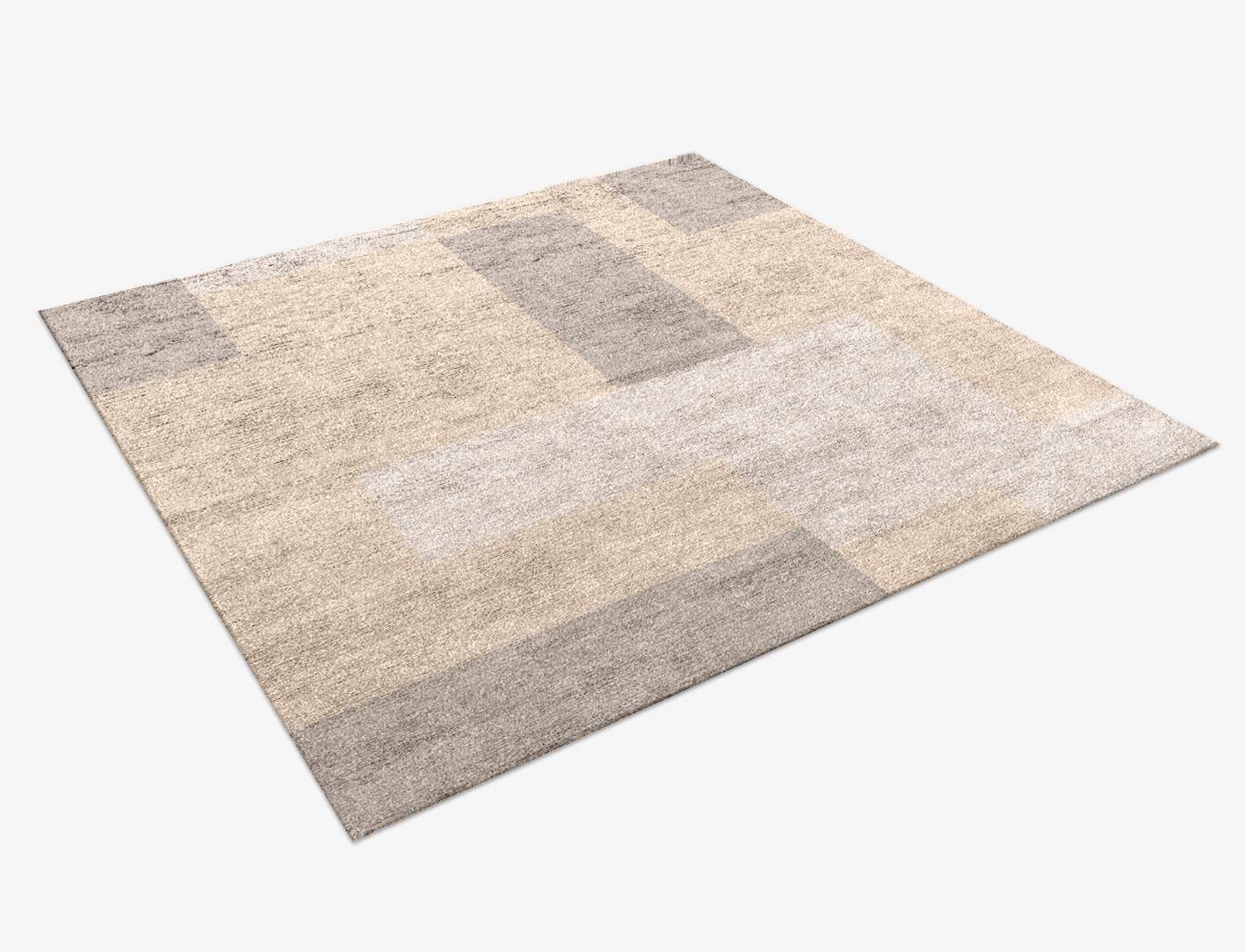 Prate  Square Hand Knotted Bamboo Silk Custom Rug by Rug Artisan