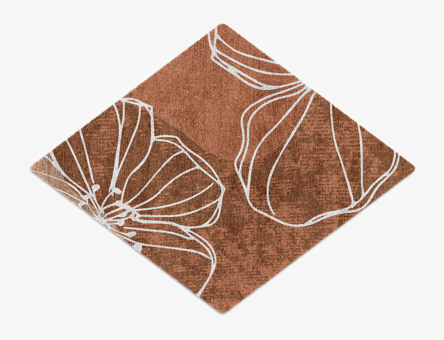 Primroses Field of Flowers Diamond Hand Knotted Bamboo Silk Custom Rug by Rug Artisan