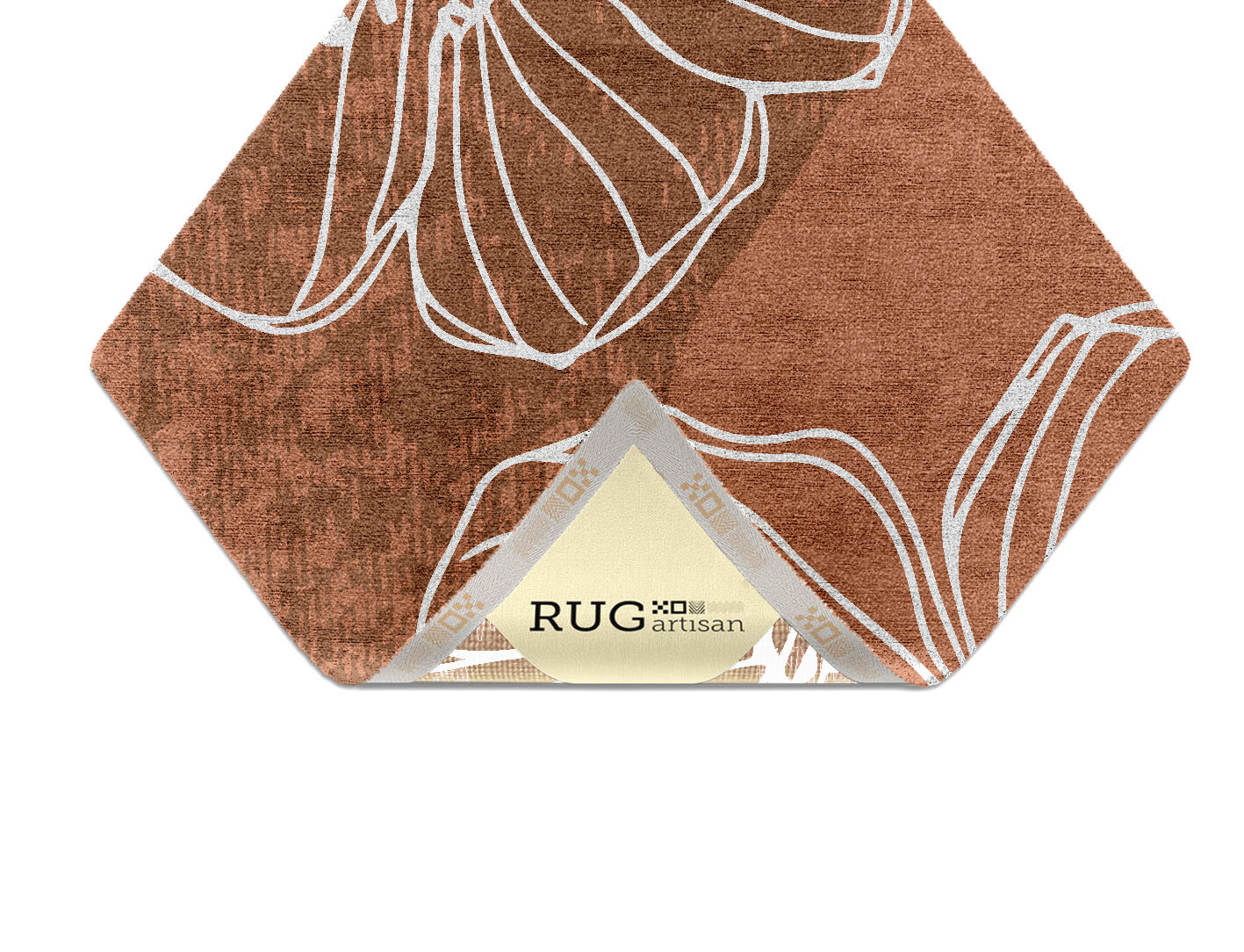 Primroses Field of Flowers Diamond Hand Knotted Bamboo Silk Custom Rug by Rug Artisan