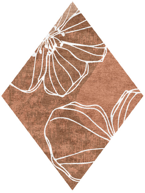 Primroses Diamond Hand Knotted Bamboo Silk custom handmade rug