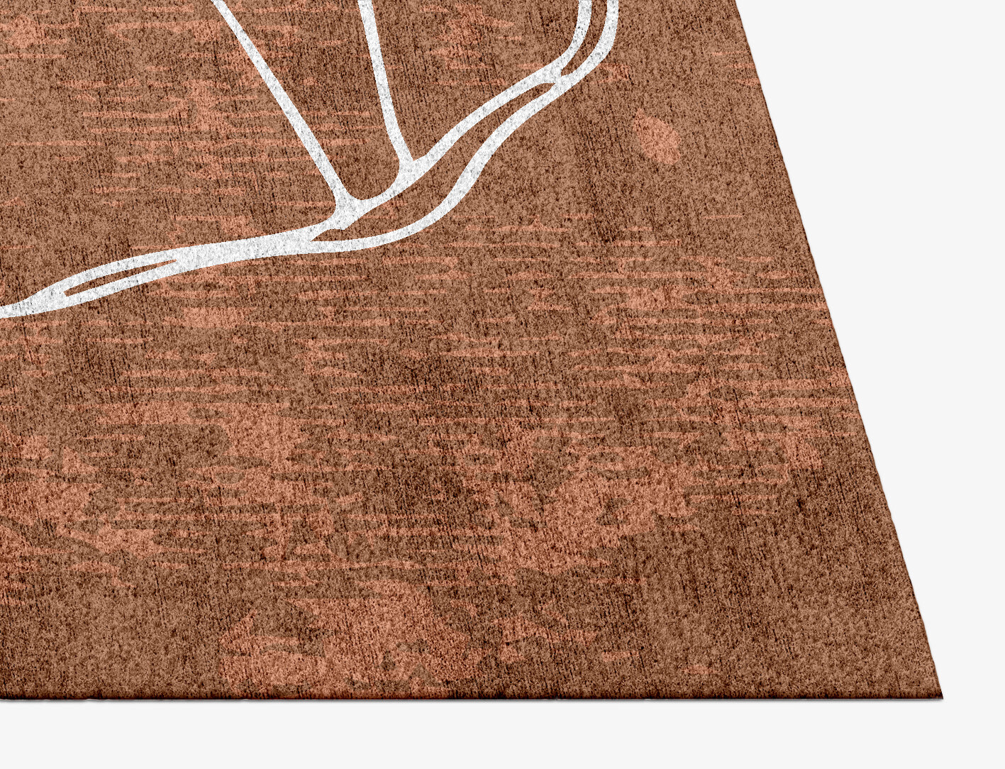 Primroses Field of Flowers Rectangle Hand Knotted Bamboo Silk Custom Rug by Rug Artisan