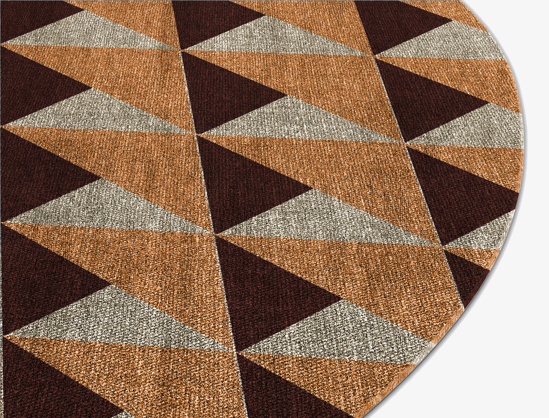 Prism Geometric Round Flatweave Bamboo Silk Custom Rug by Rug Artisan