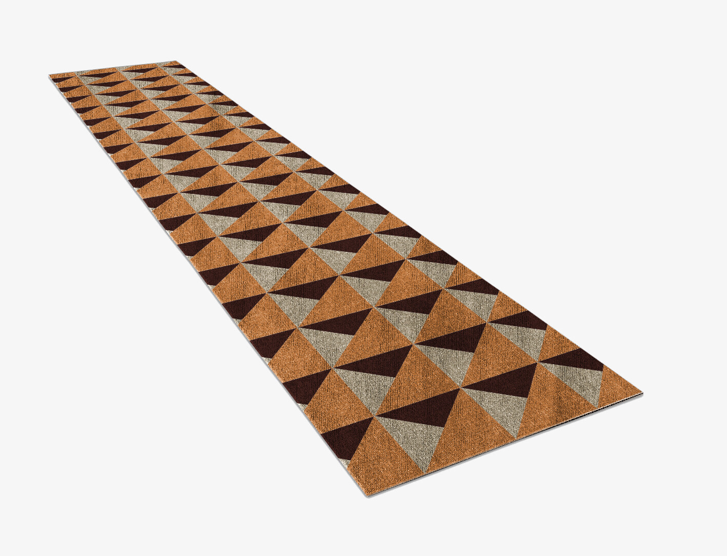Prism Geometric Runner Flatweave Bamboo Silk Custom Rug by Rug Artisan