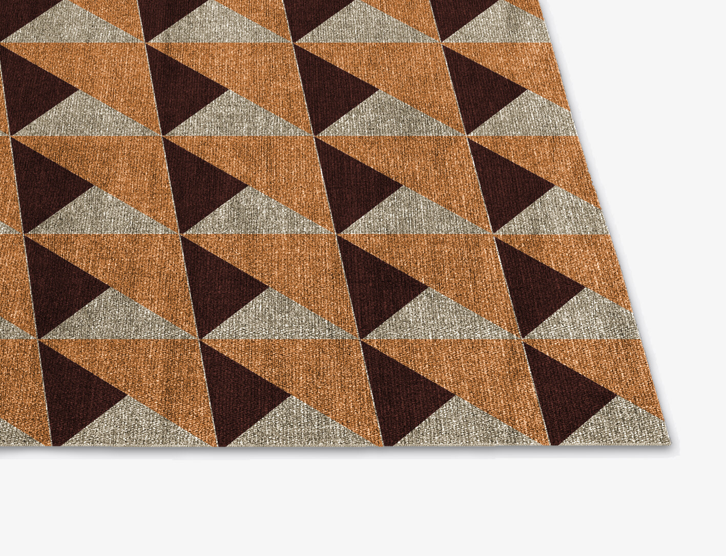Prism Geometric Square Flatweave Bamboo Silk Custom Rug by Rug Artisan