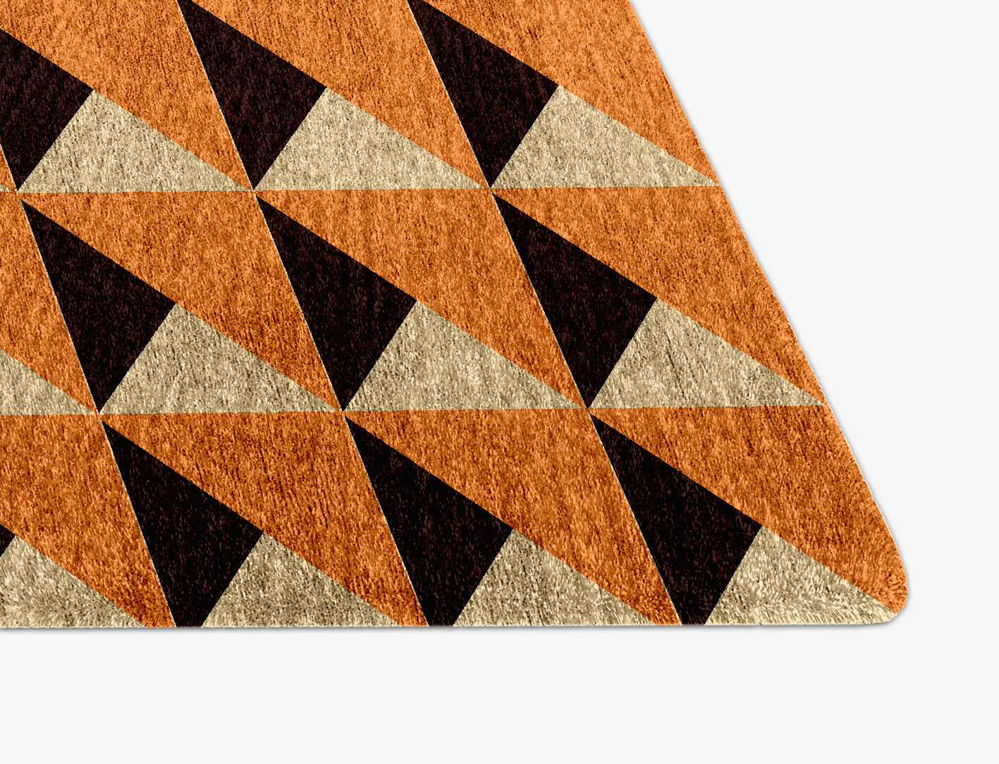 Prism Geometric Arch Hand Knotted Bamboo Silk Custom Rug by Rug Artisan