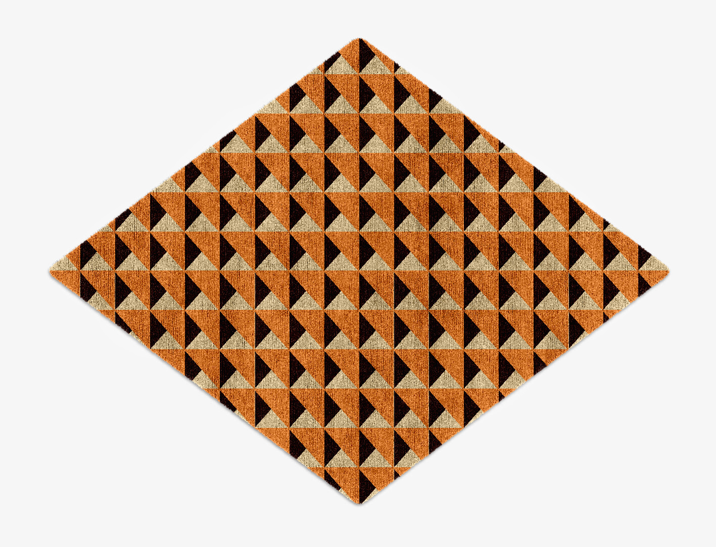 Prism Geometric Diamond Hand Knotted Bamboo Silk Custom Rug by Rug Artisan