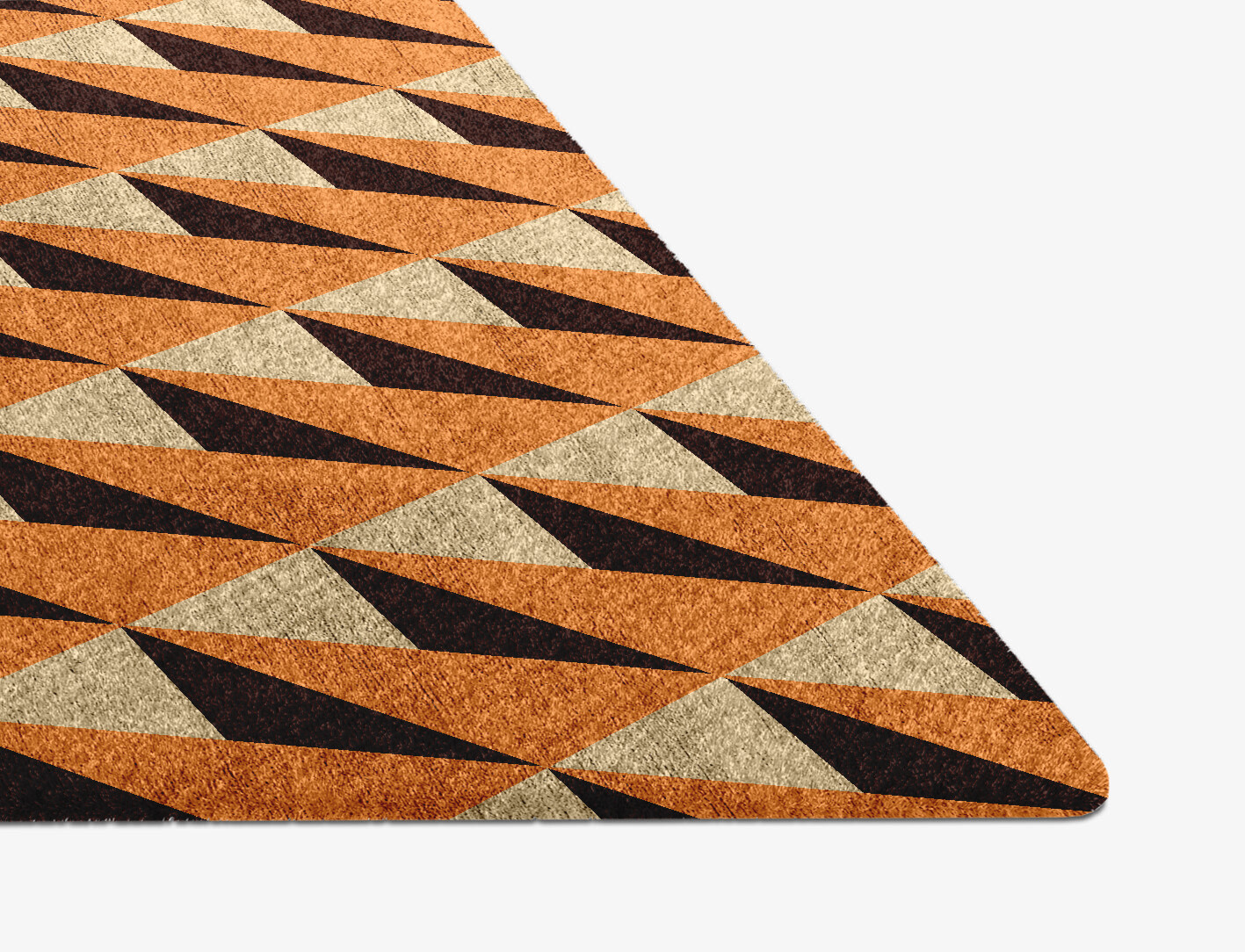 Prism Geometric Diamond Hand Knotted Bamboo Silk Custom Rug by Rug Artisan