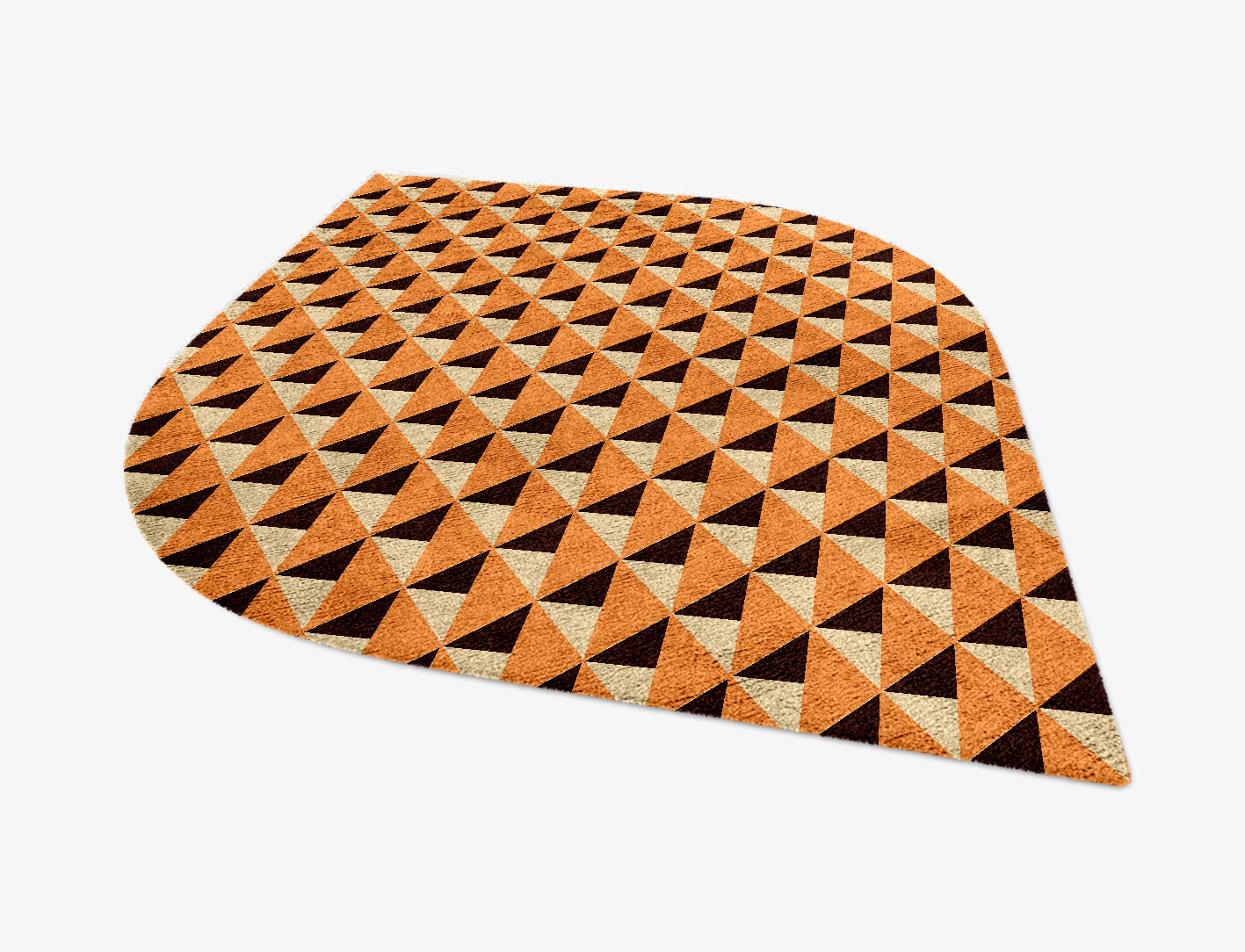 Prism Geometric Ogee Hand Knotted Bamboo Silk Custom Rug by Rug Artisan