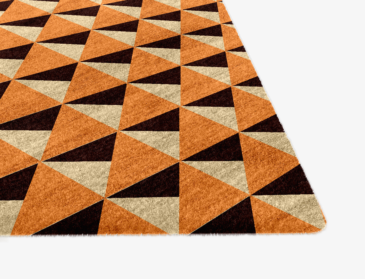 Prism Geometric Ogee Hand Knotted Bamboo Silk Custom Rug by Rug Artisan