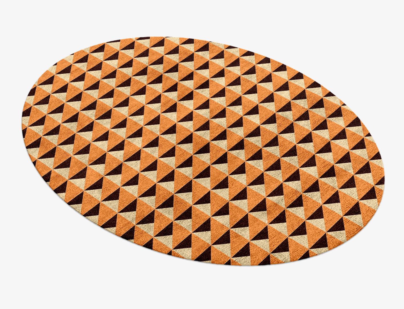 Prism Geometric Oval Hand Knotted Bamboo Silk Custom Rug by Rug Artisan