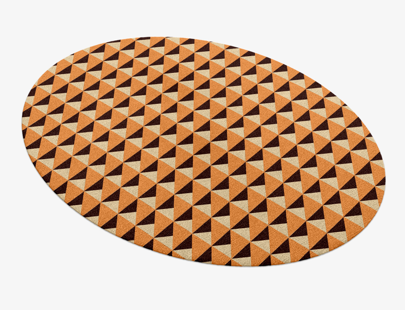 Prism Geometric Oval Hand Knotted Tibetan Wool Custom Rug by Rug Artisan
