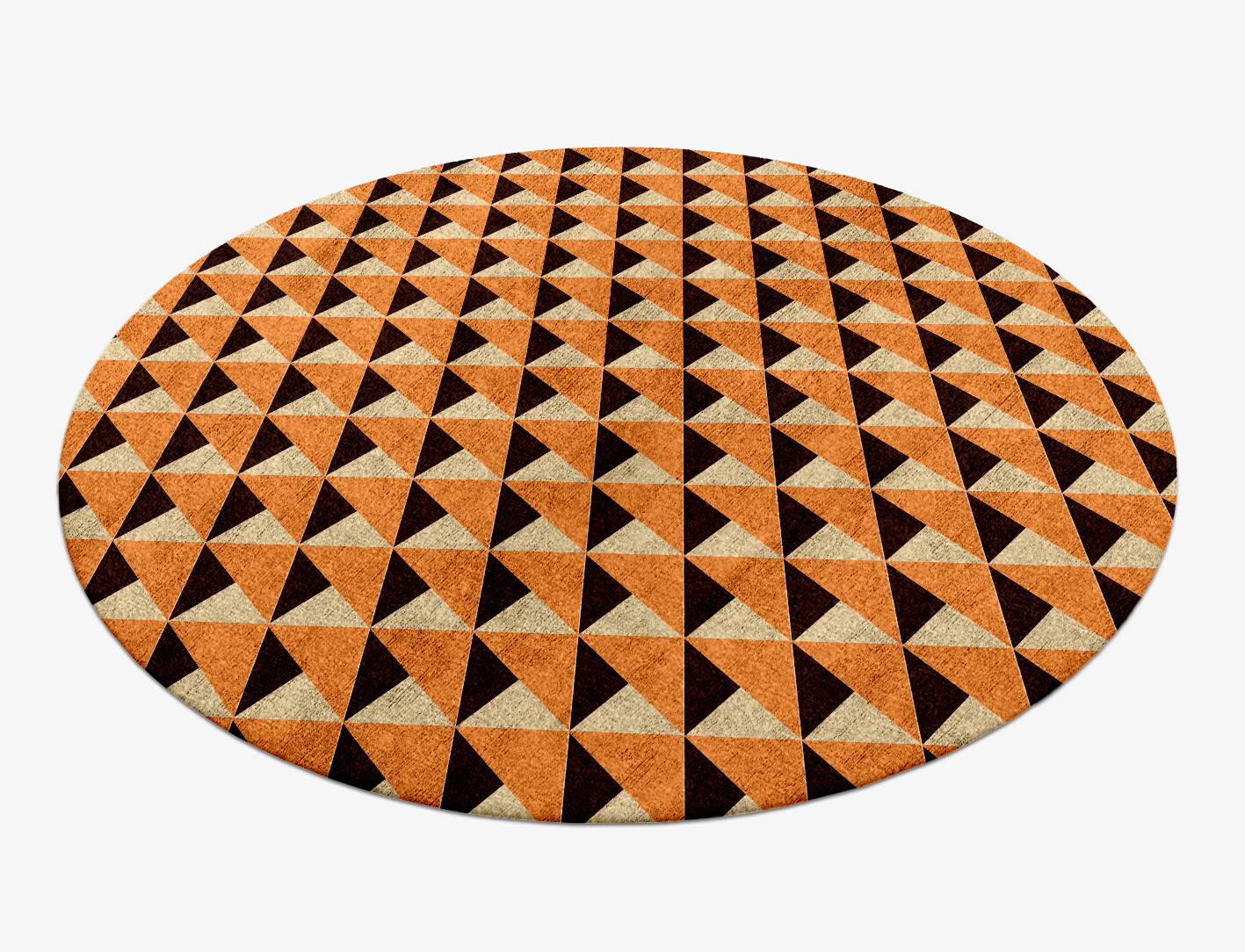 Prism Geometric Round Hand Knotted Bamboo Silk Custom Rug by Rug Artisan