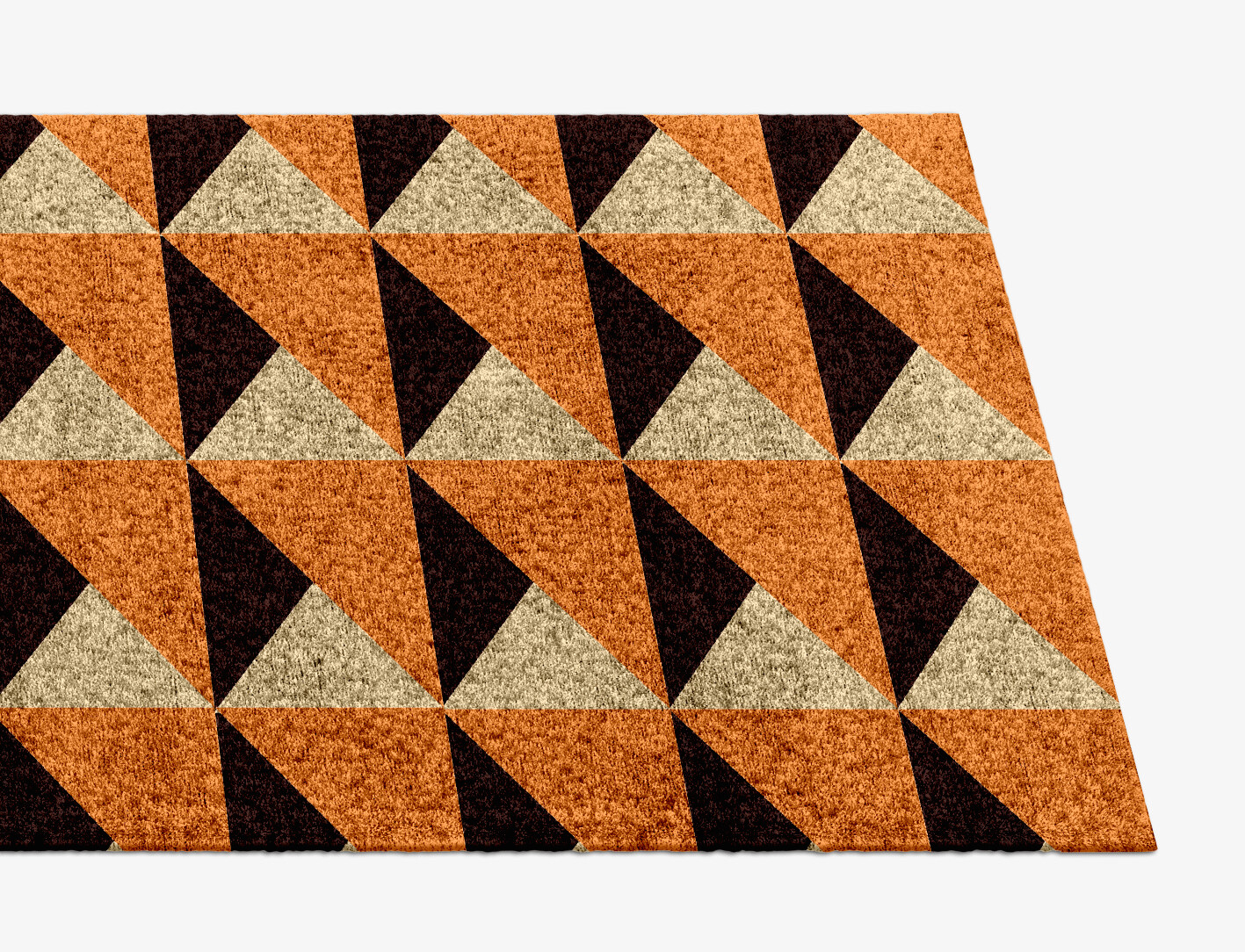Prism Geometric Runner Hand Knotted Bamboo Silk Custom Rug by Rug Artisan
