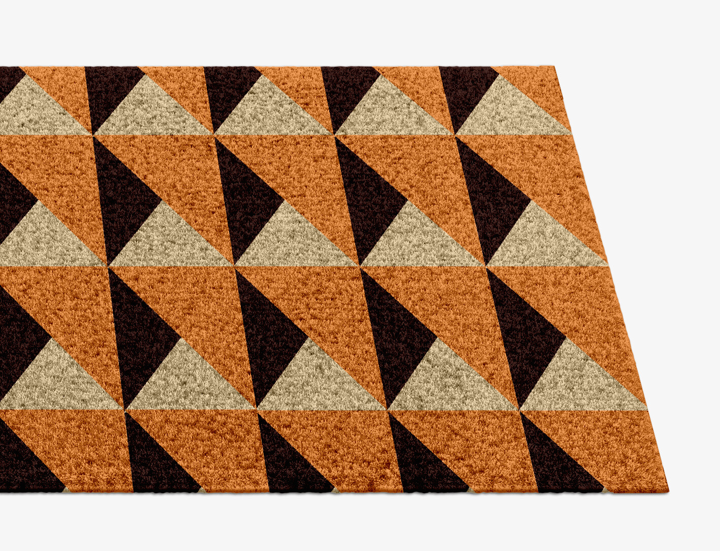 Prism Geometric Runner Hand Knotted Tibetan Wool Custom Rug by Rug Artisan