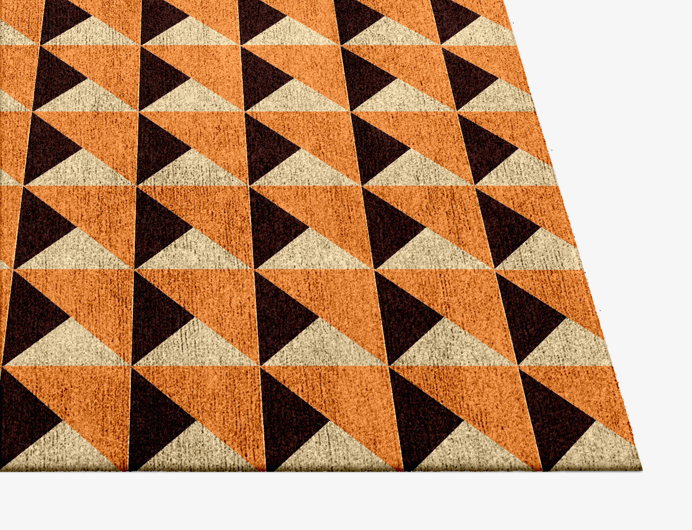 Prism Geometric Square Hand Knotted Bamboo Silk Custom Rug by Rug Artisan