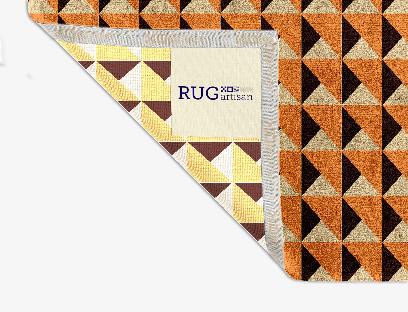 Prism Geometric Square Hand Knotted Bamboo Silk Custom Rug by Rug Artisan