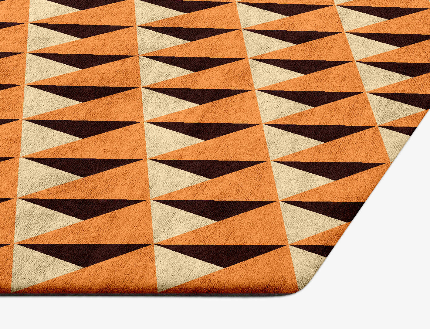 Prism Geometric Hexagon Hand Tufted Bamboo Silk Custom Rug by Rug Artisan