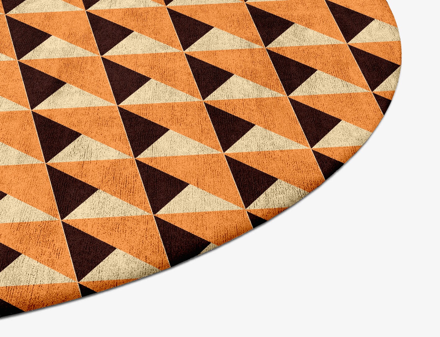 Prism Geometric Oval Hand Tufted Bamboo Silk Custom Rug by Rug Artisan